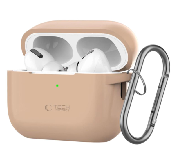 Tech-Protect Silicone Hook do Apple Airpods Pro (1.|2. gen.) cafe latte - 1285335 - zdjęcie